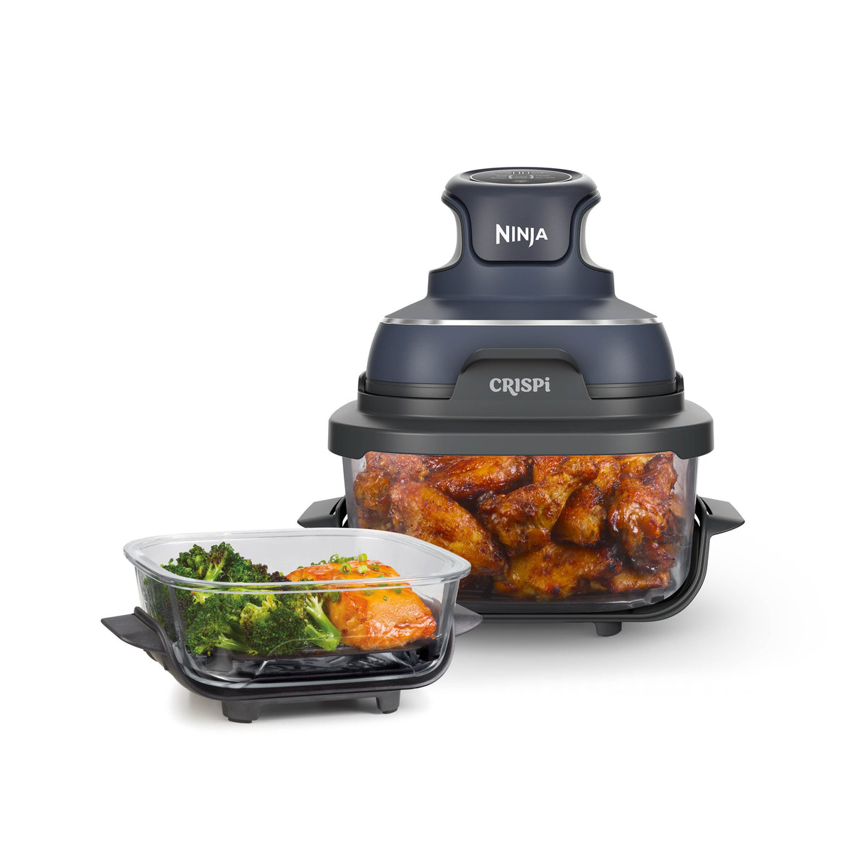 Crispi 4-in-1 Portable Glass Air Fryer Cooking System