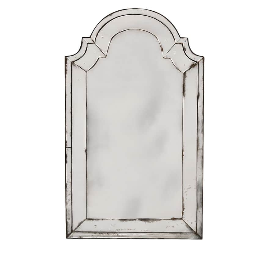 Aged Antiqued Tall Johnnie Mirror