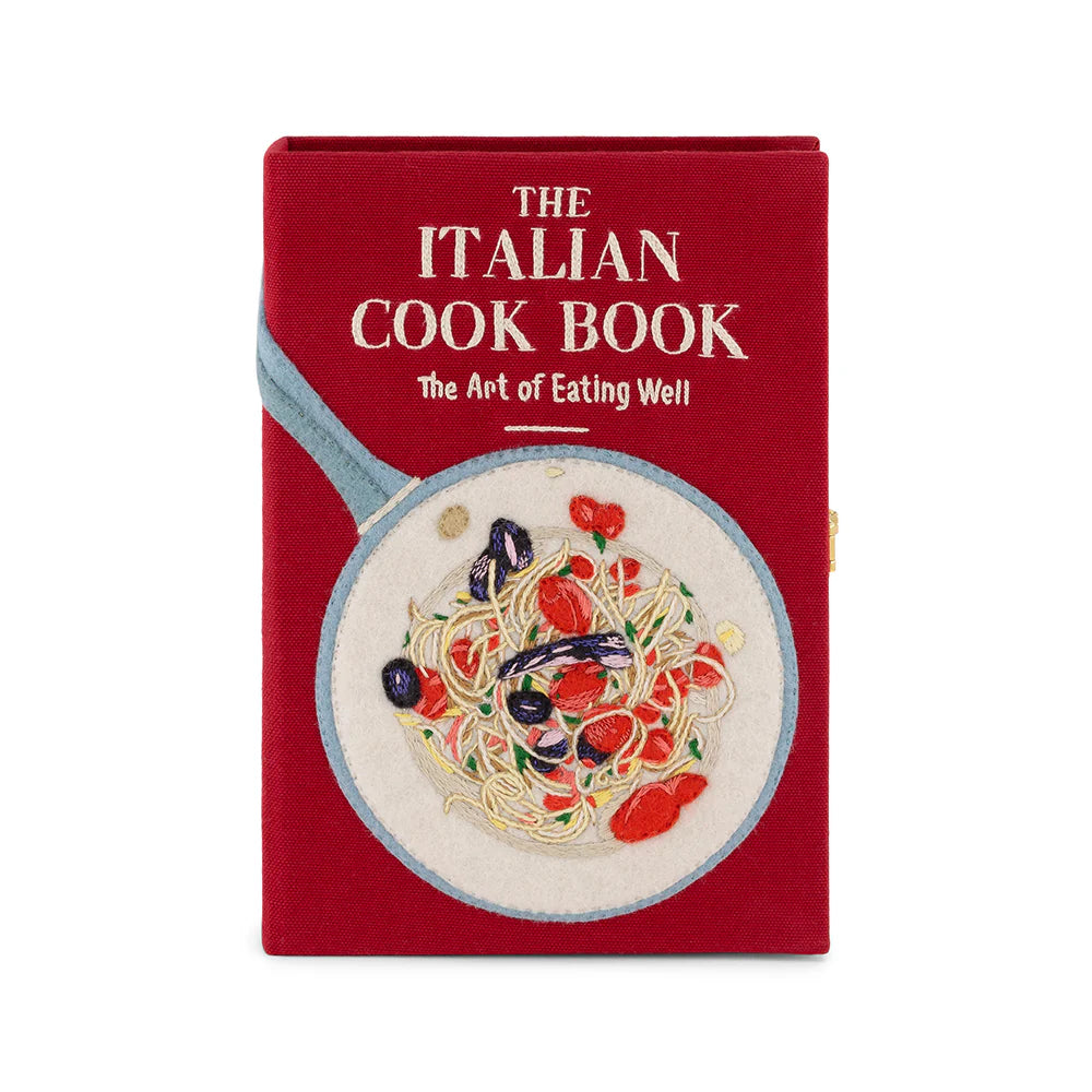 The Italian Cook Book Book Clutch