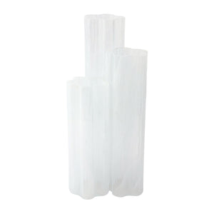 Flora Glass Vase in White