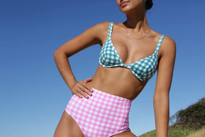 Forest Gingham Classic Bra Bikini Top
