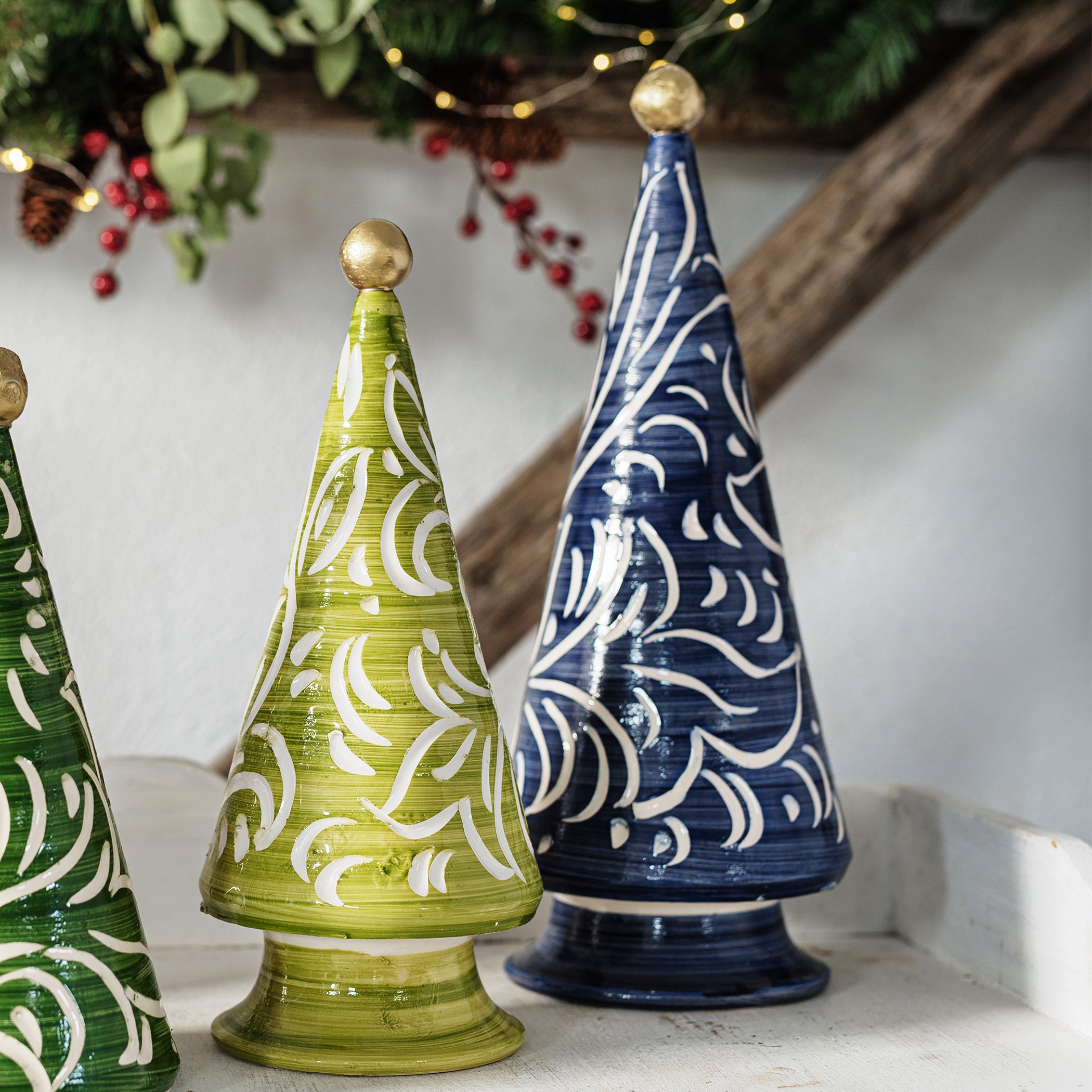 Foresta Scroll Tree in Blue