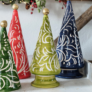 Foresta Scroll Tree in Lime Green