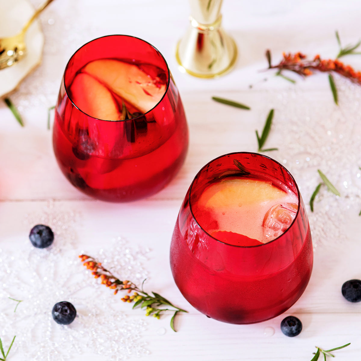 Francesca Double Old Fashioned in Red