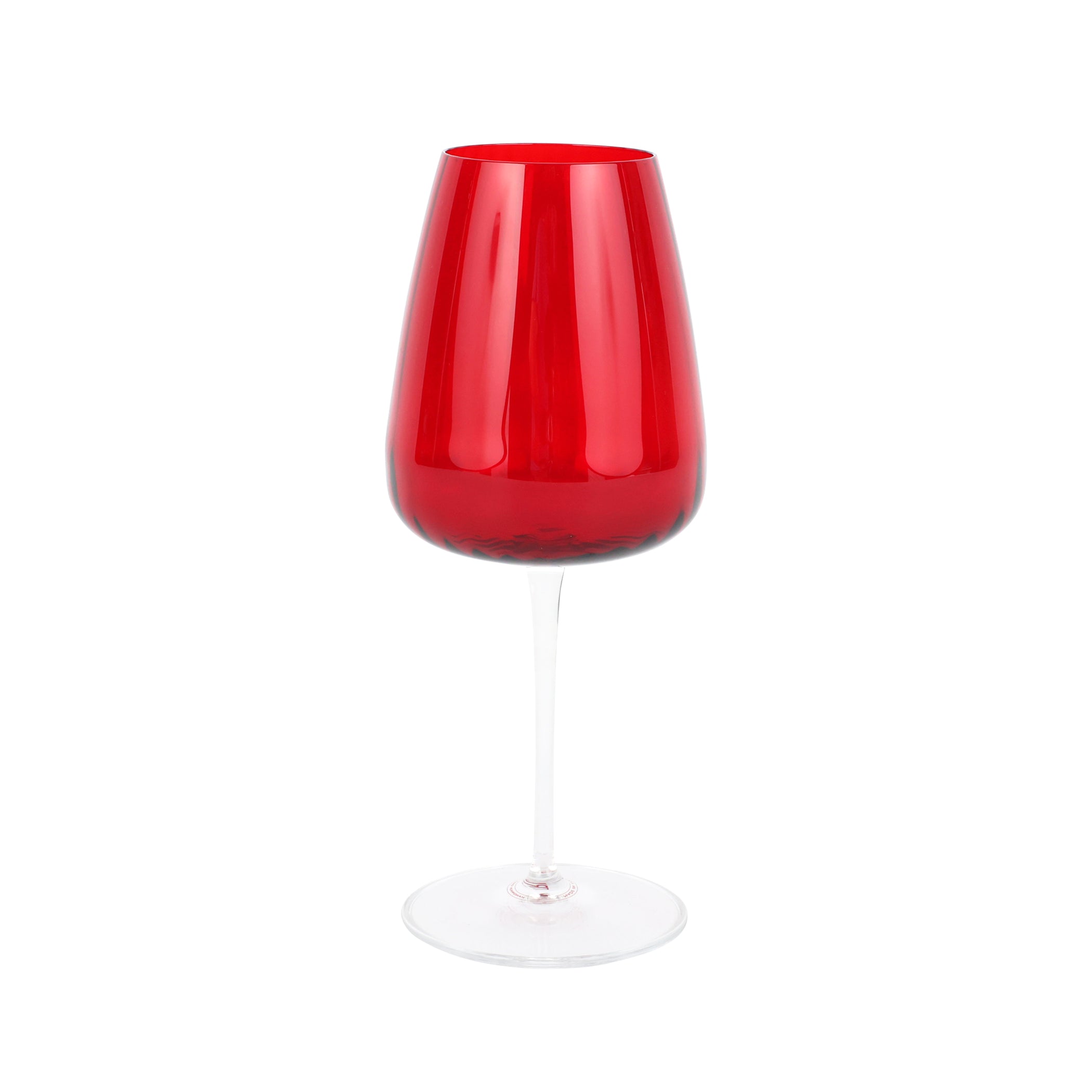 Francesca Wine Glass in Red