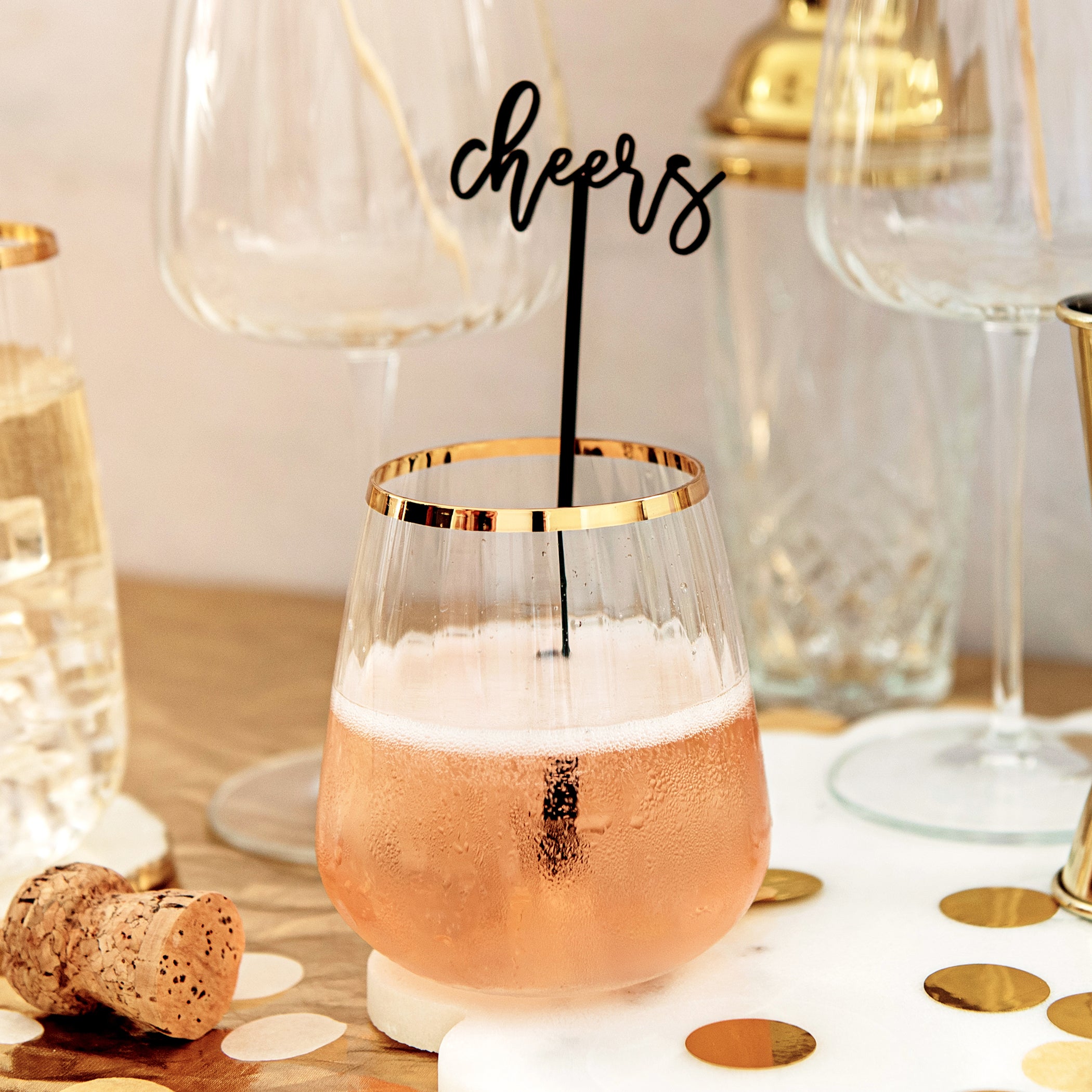 Francesca Double Old Fashioned in Gold