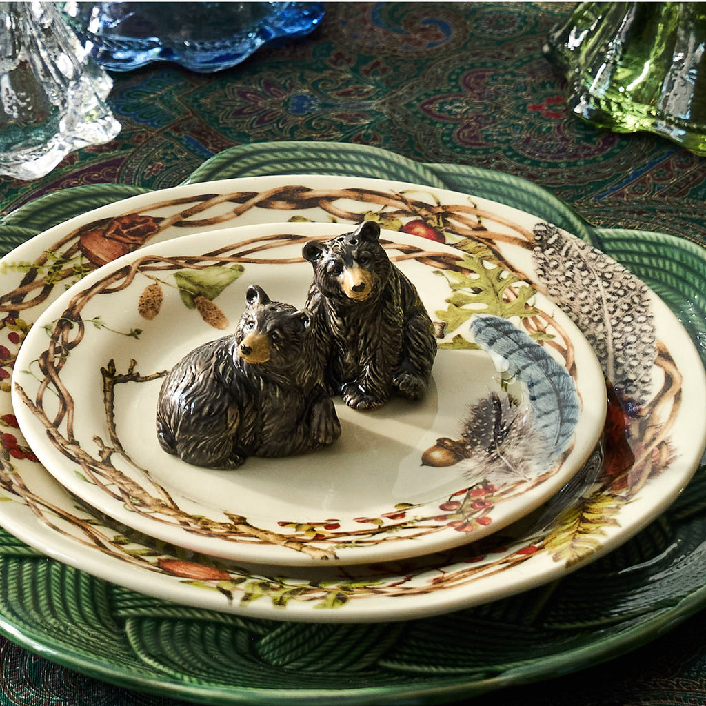 Clever Creatures Black Bear Salt and Pepper Shakers Set/2pc