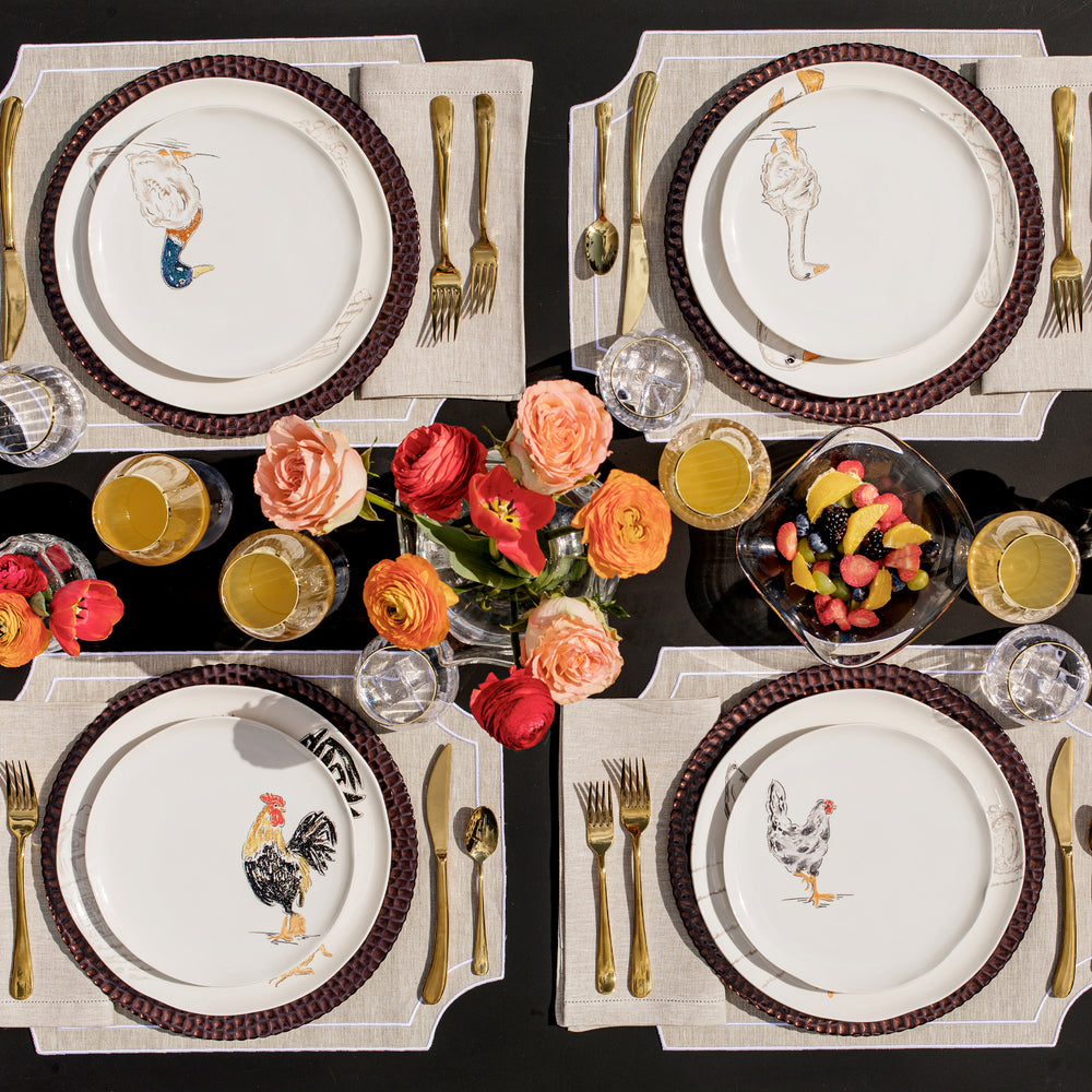 Fattoria Assorted Salad Plates, Set of 4