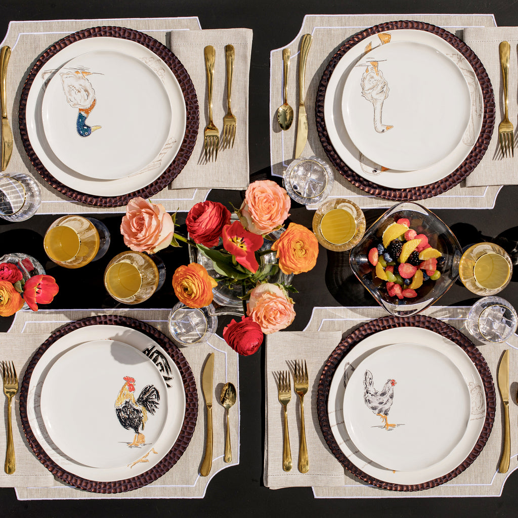 Fattoria Assorted Salad Plates, Set of 4