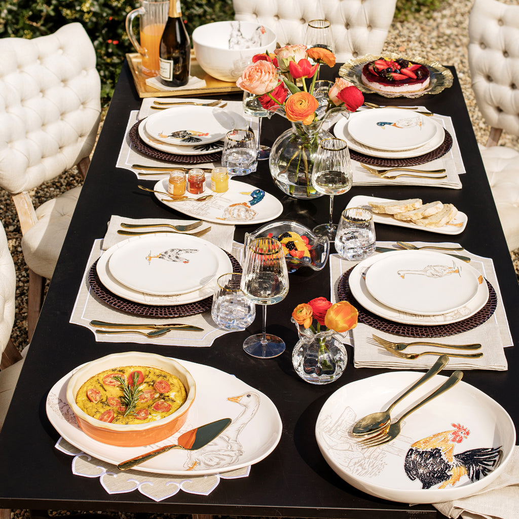 Fattoria Assorted Salad Plates, Set of 4