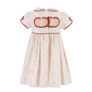 Sarita Girl Dress in Chinoiserie Pumpkin