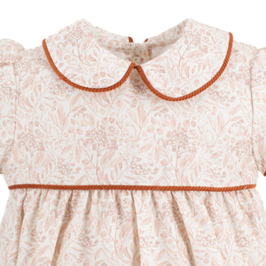 Sarita Girl Dress in Chinoiserie Pumpkin