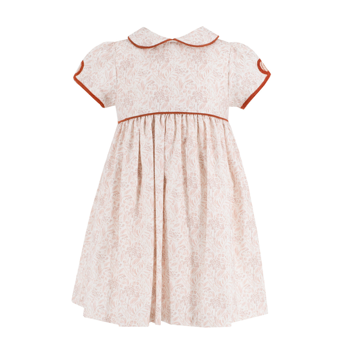 Sarita Girl Dress in Chinoiserie Pumpkin