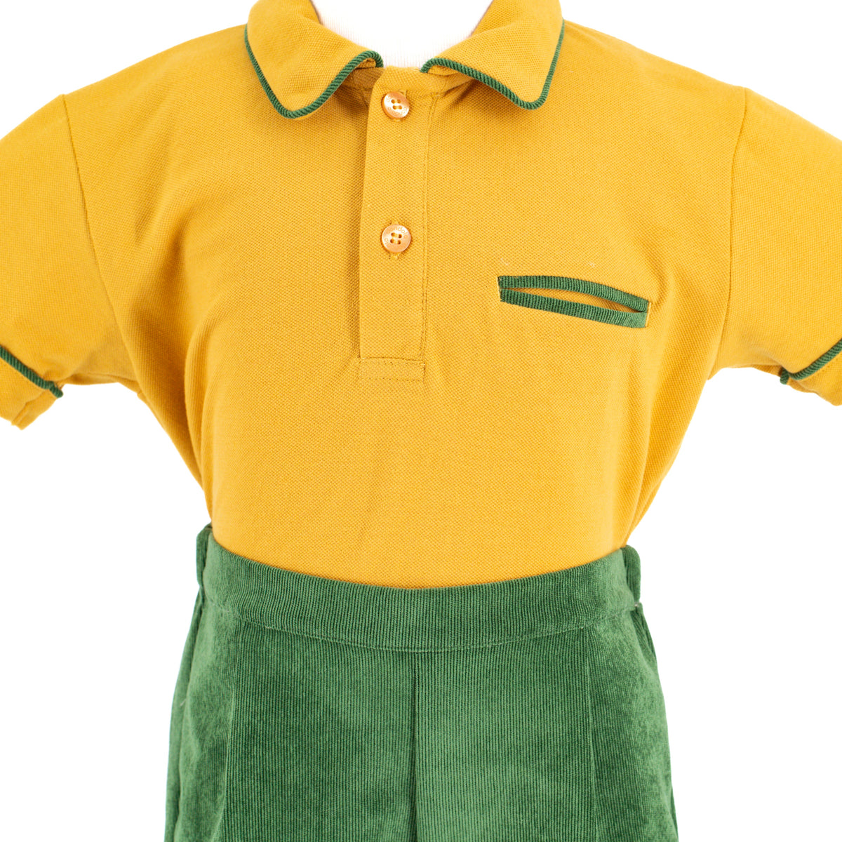 William Boy Polo Set in Mustard