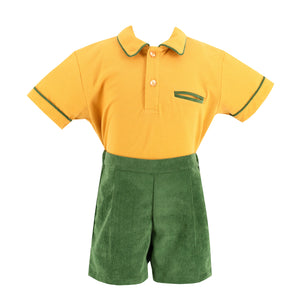 William Boy Polo Set in Mustard