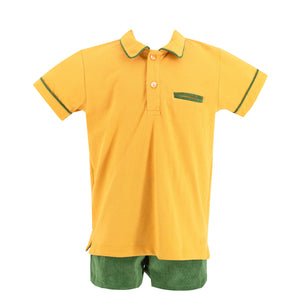 William Boy Polo Set in Mustard