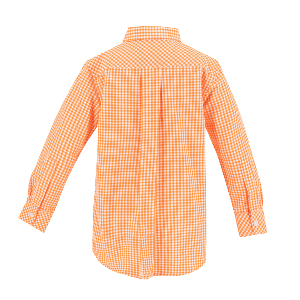 Walker Boy Button Down in Orange Gingham