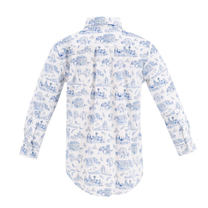 Bates Boy Button Down in Dallas Print