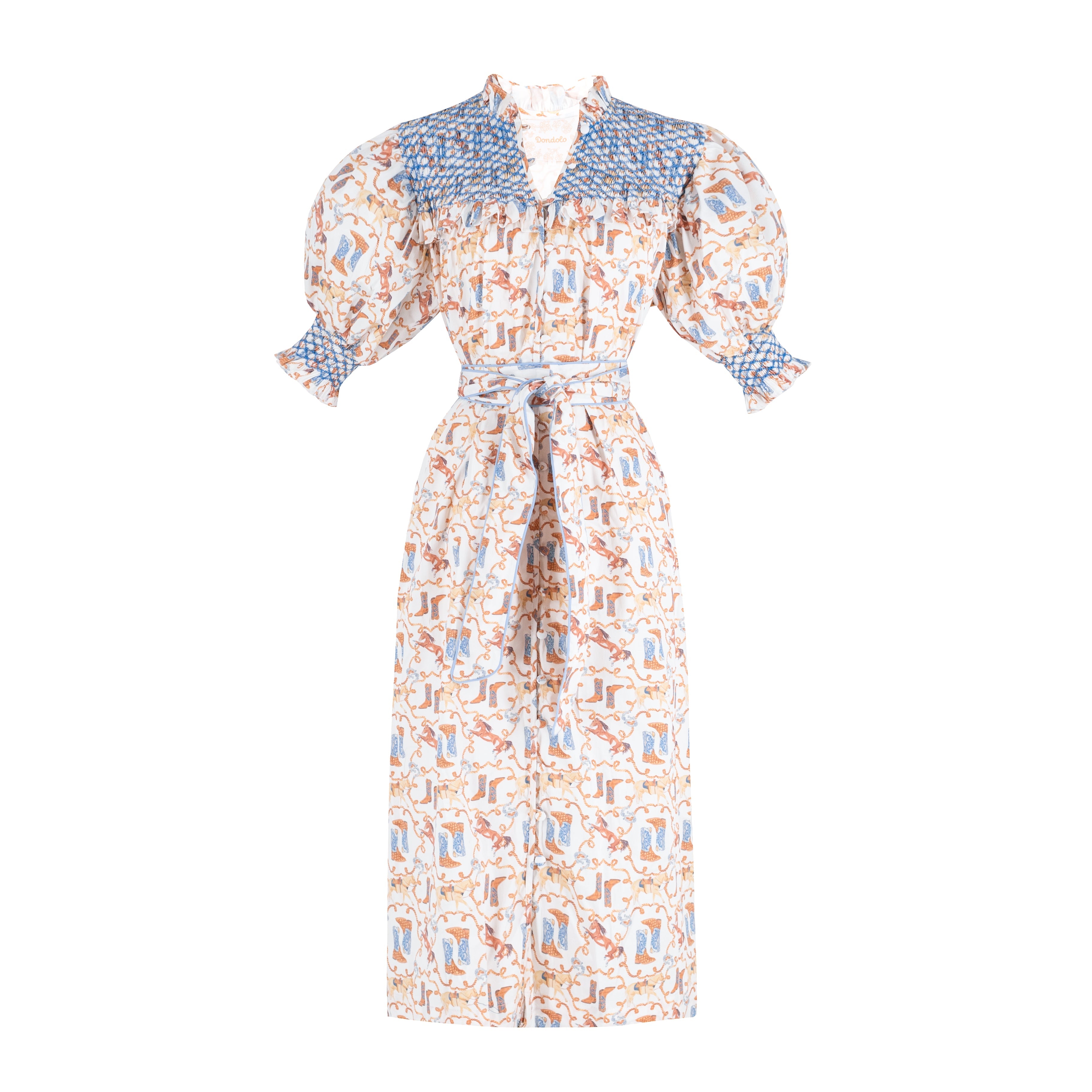 Gen Women's Dress in Western Print