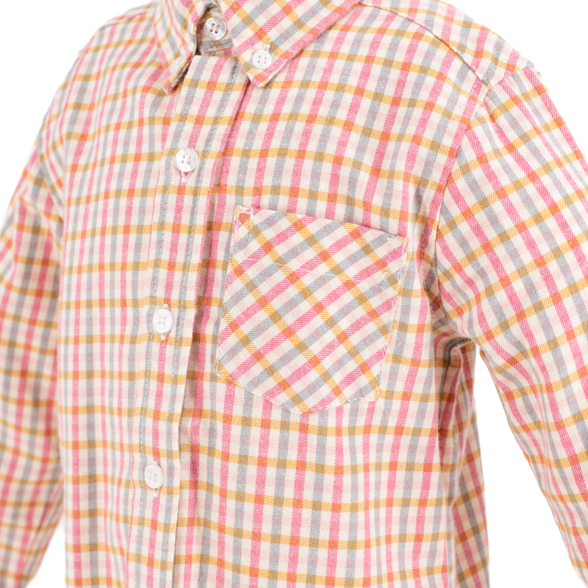 Walker Boy Button Down in Mum Gingham