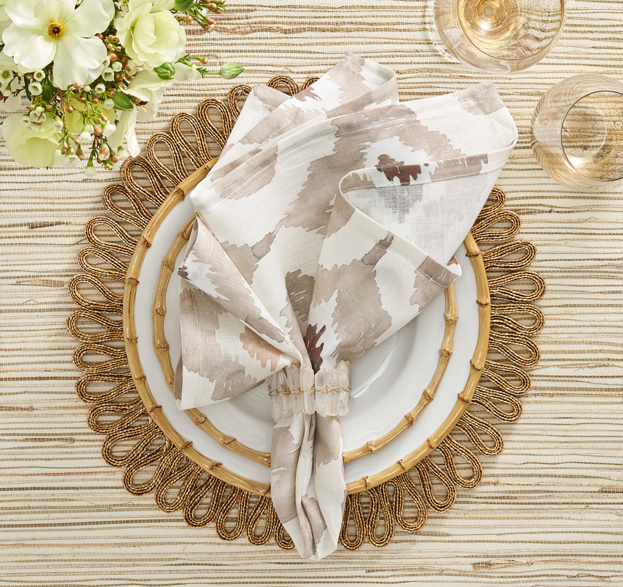 Boho Placemat in Natural, Set of 4