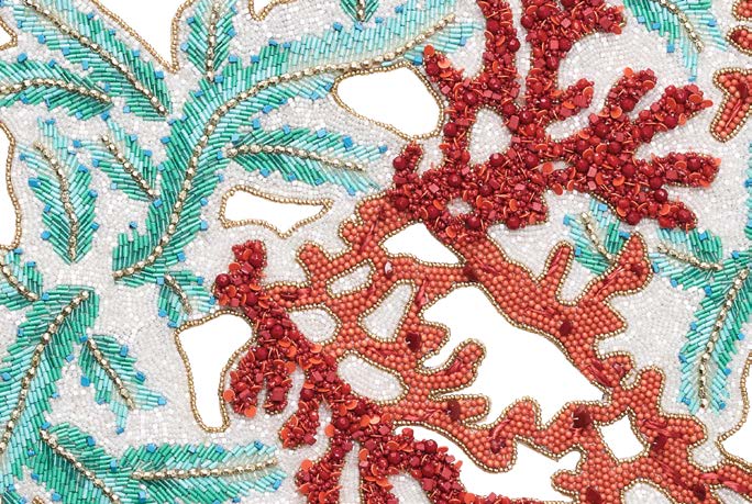 Coral Spray Runner in Coral & Turquoise