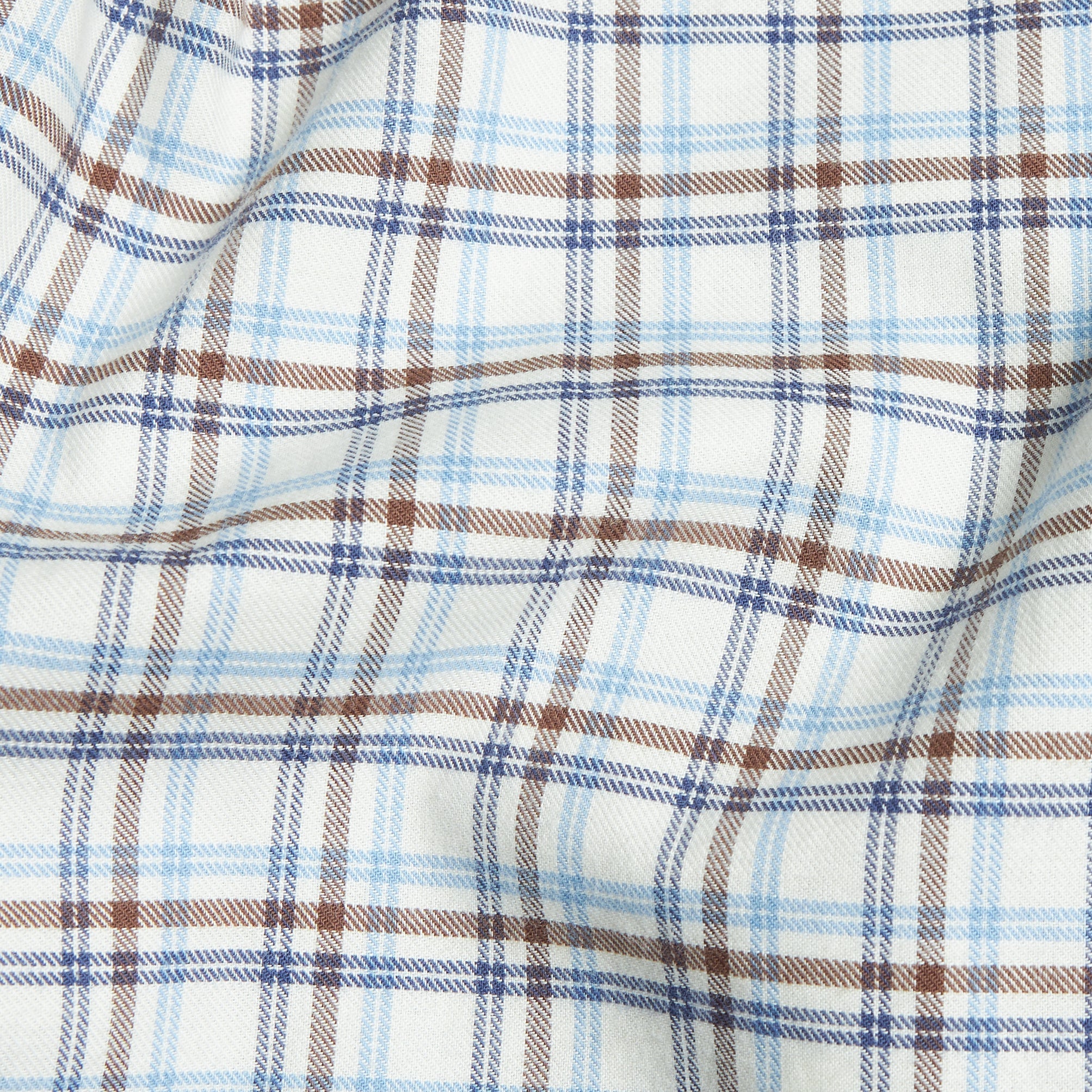 little english classic children's clothes light blue, cream, and brown plaid for fall 