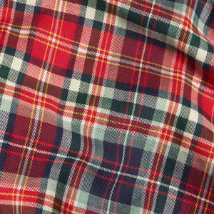 little english classic children's clothing, deep red and navy plaid for fall, holiday plaid 