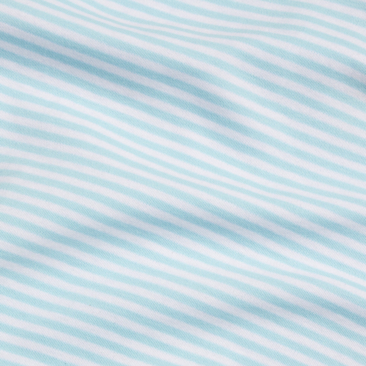 Long Sleeve Polo in Sky Stripe
