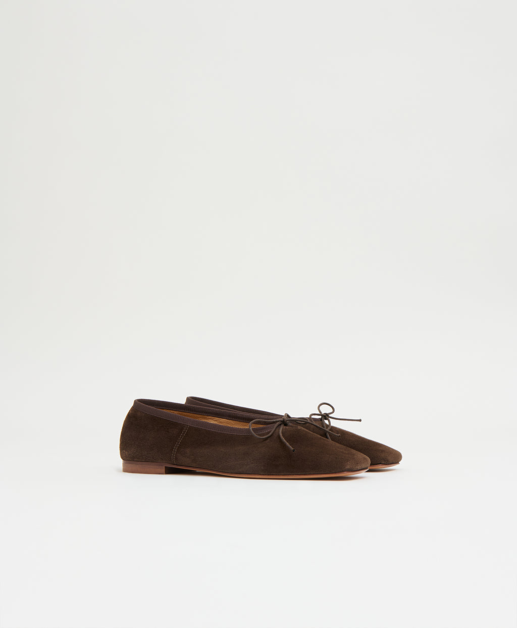 Square Toe Ballerina in Espresso