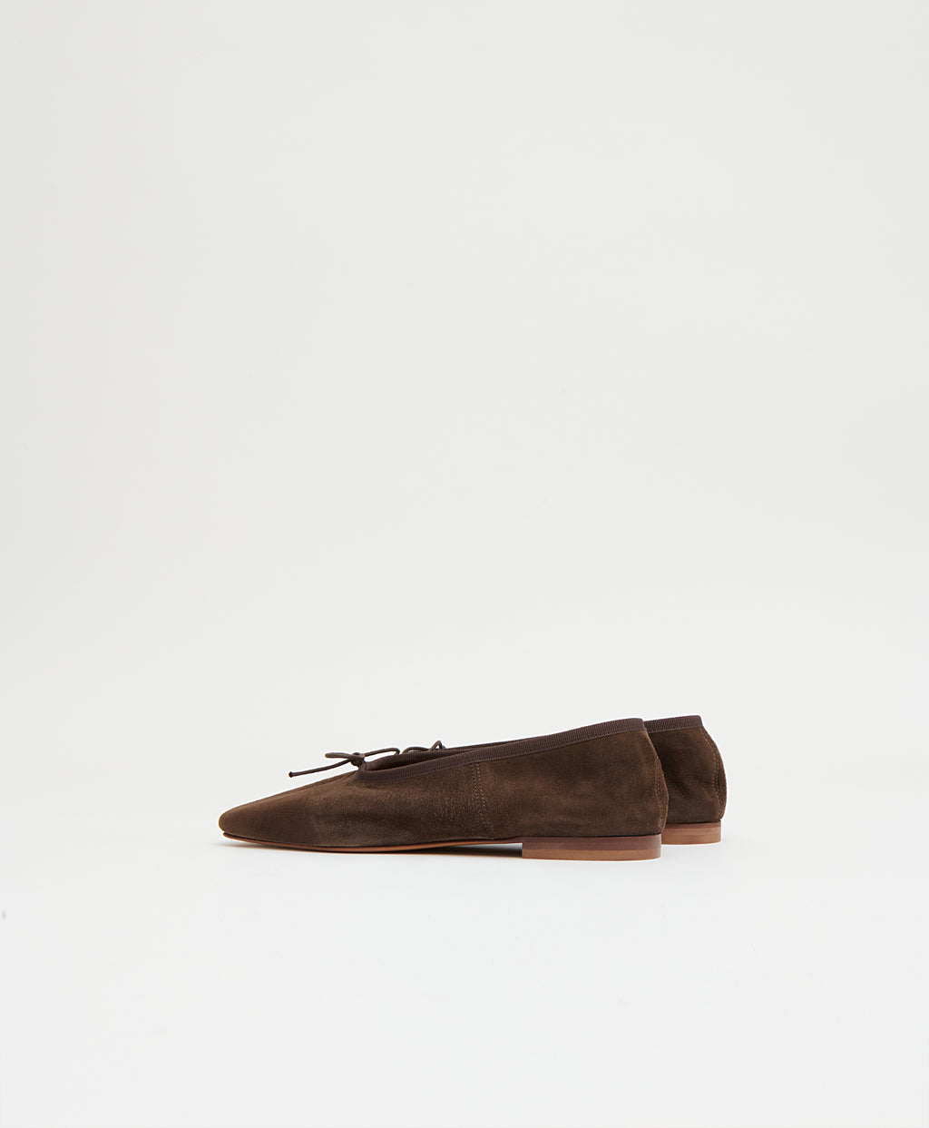 Square Toe Ballerina in Espresso