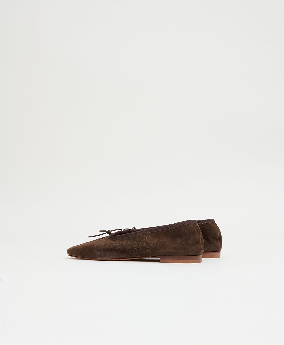 Square Toe Ballerina in Espresso
