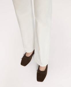 Square Toe Ballerina in Espresso