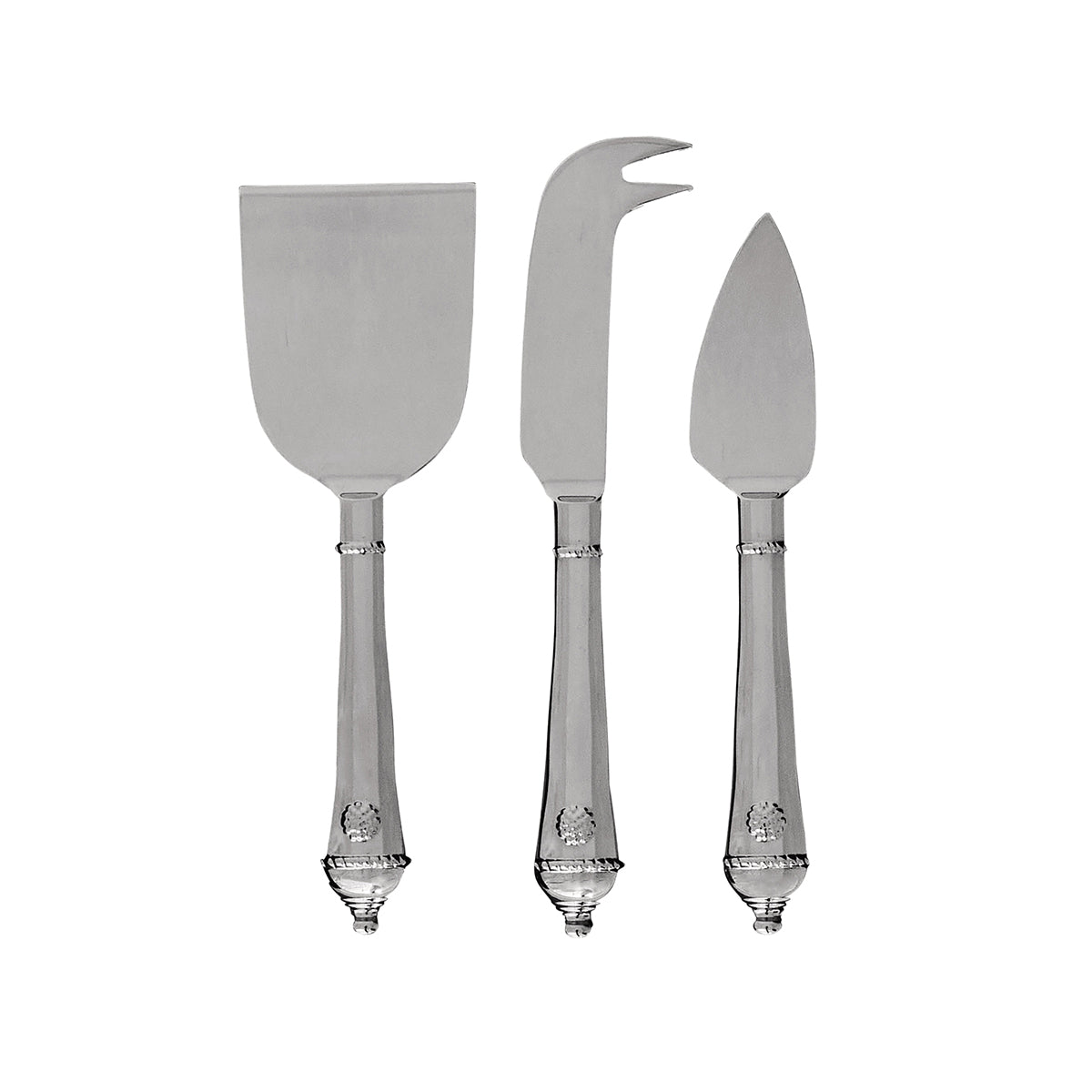 Berry & Thread Cheese Knife Assorted in Polished, Set of 3