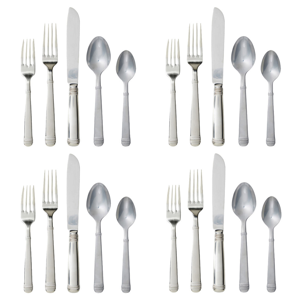 Le Panier 20-Piece Place Setting in Bright Satin