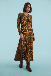 The Fairhope Dress in Highland Tapestry.