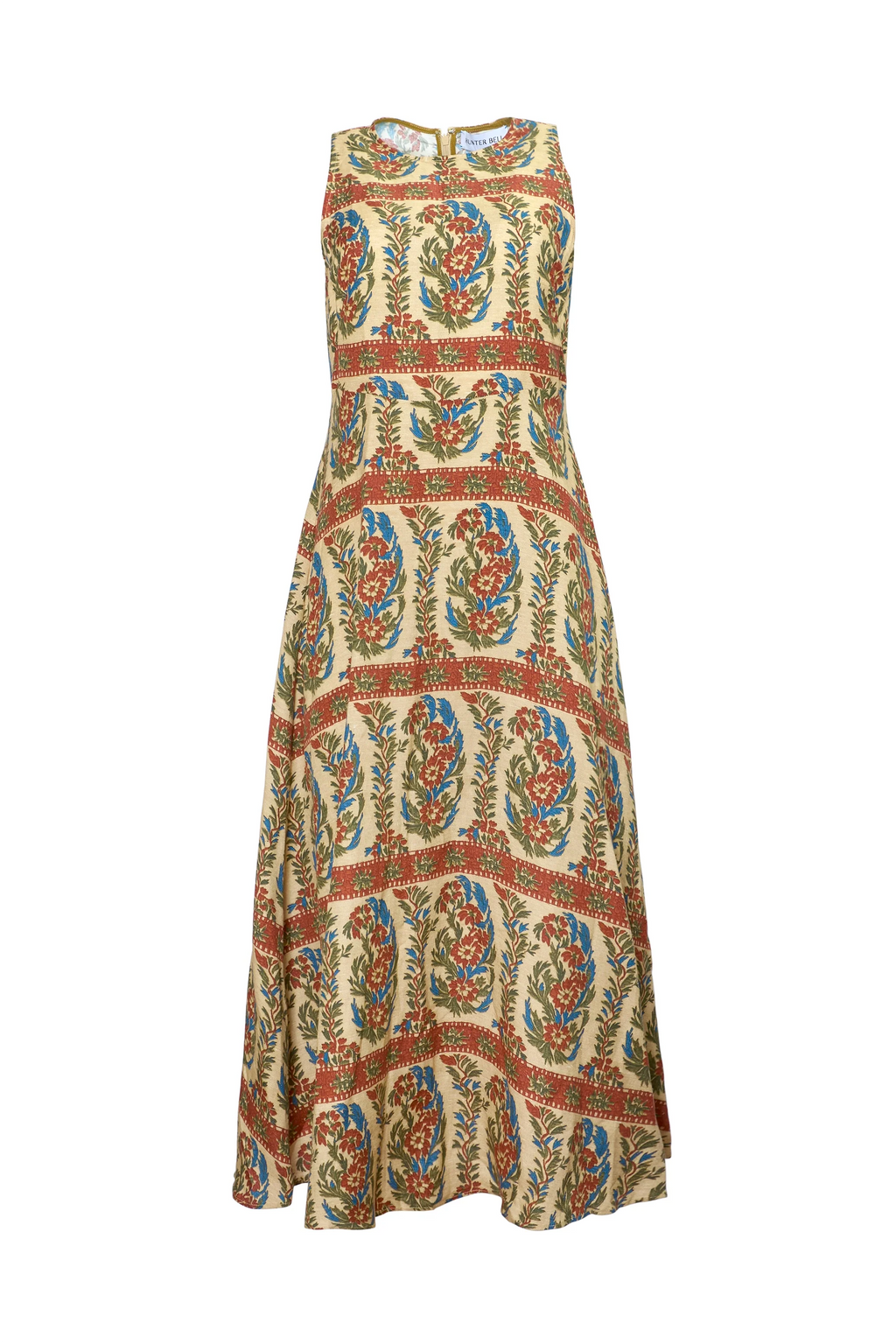 The Faith Dress in Amber Glen Cream.