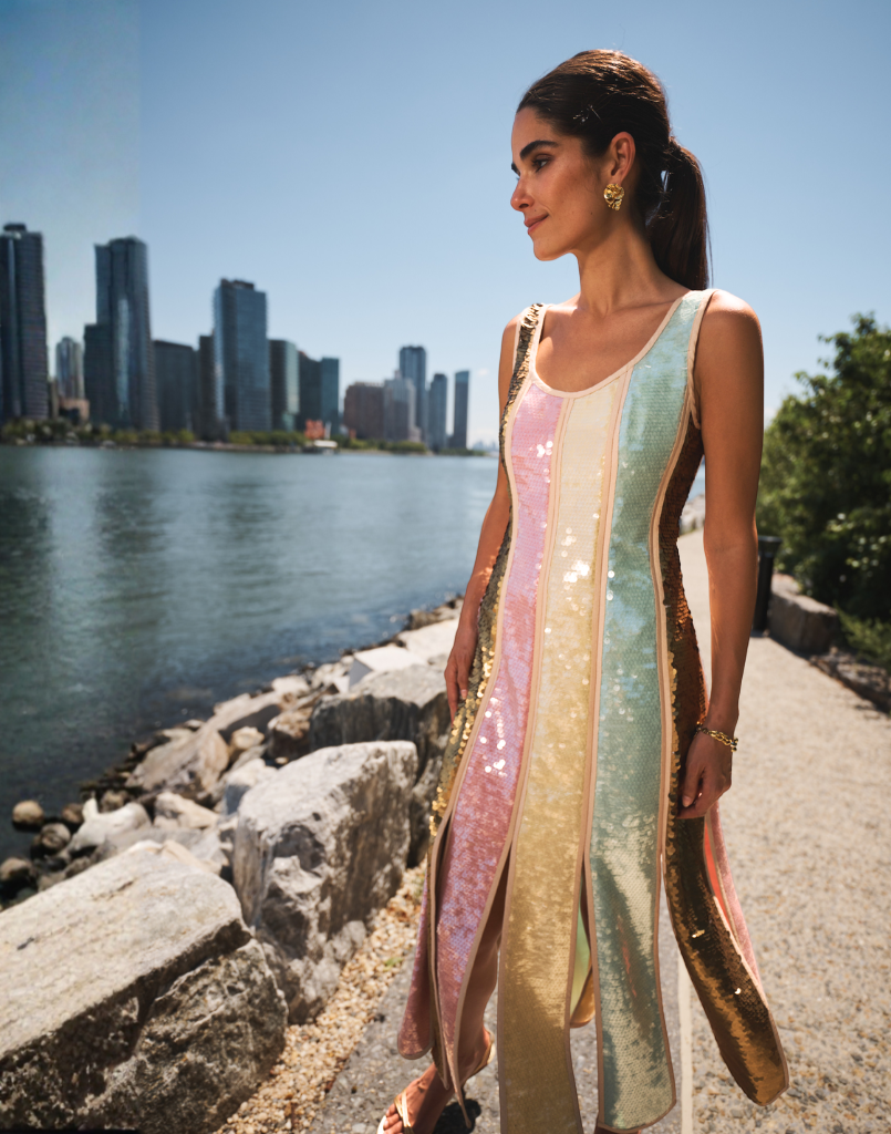 Monte Carlo Midi Dress in Baroque Sequin