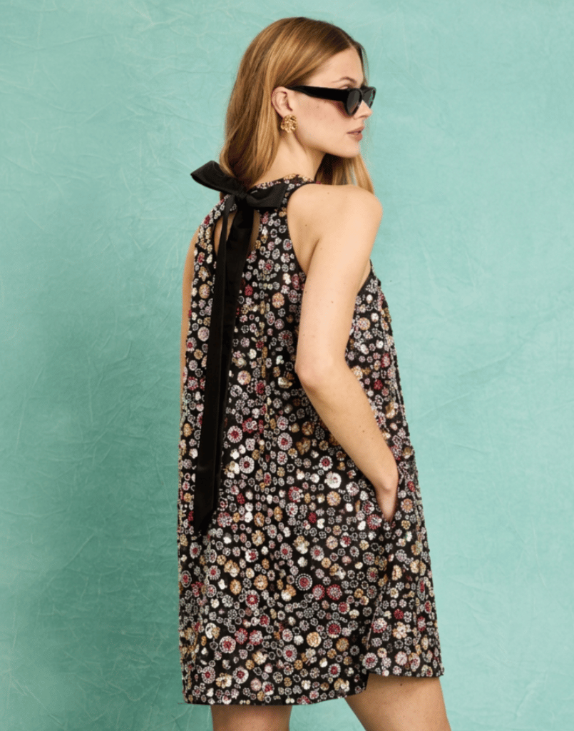 Frankie Mini Dress in Orchid Multi