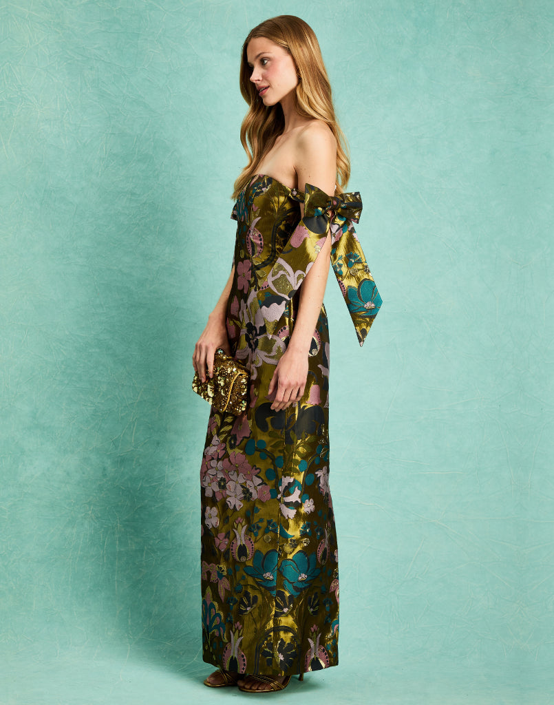 Capri Convertible Gown in Fleur Baroque