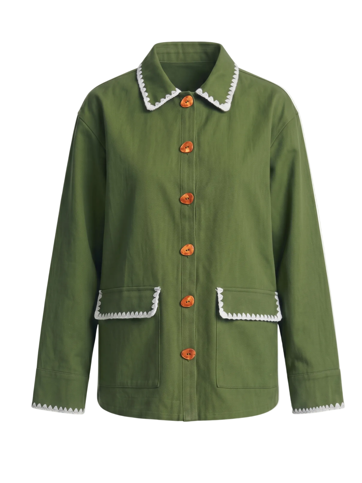 Becky Barn Jacket in Fern Twill