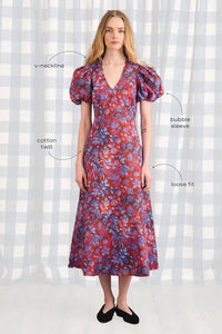 Harrison Dress in Crimson Canyon