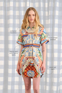Nicole Dress in Sundance Tile