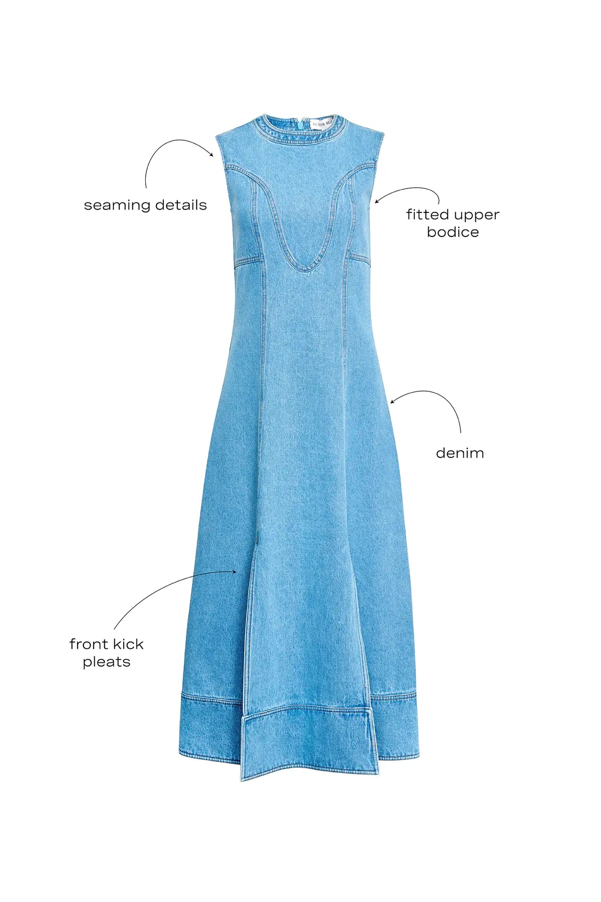 Sedona Dress in Vintage Denim