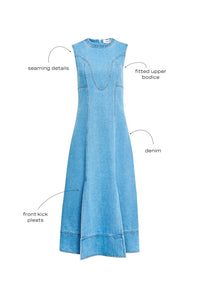 Sedona Dress in Vintage Denim