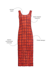 Portia Dress in Terracotta
