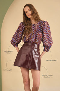 Meeghan Mini in Oxblood