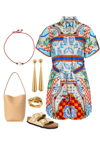 Nicole Dress in Sundance Tile