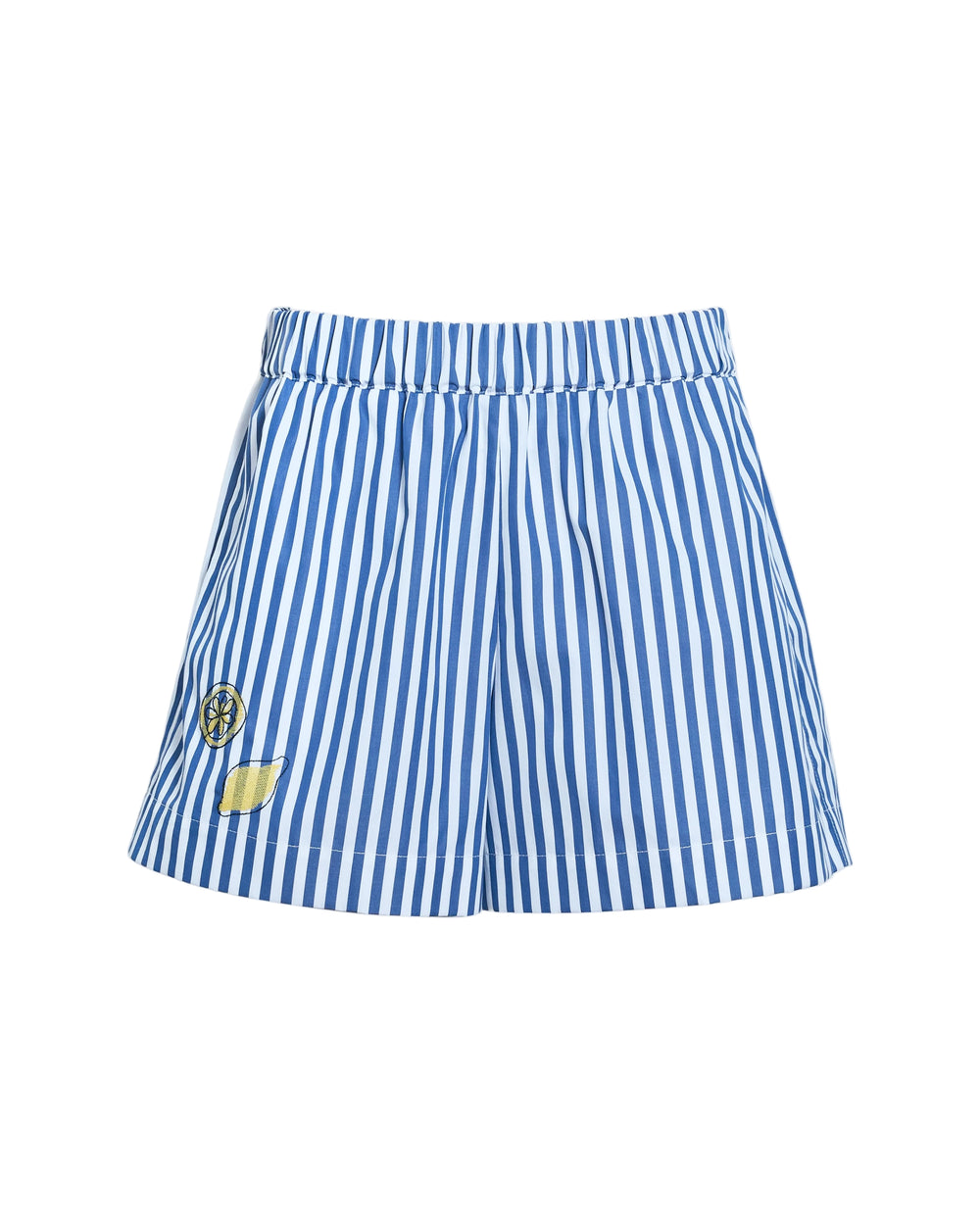 Fallon Short in Optic White/French Blue Stripe