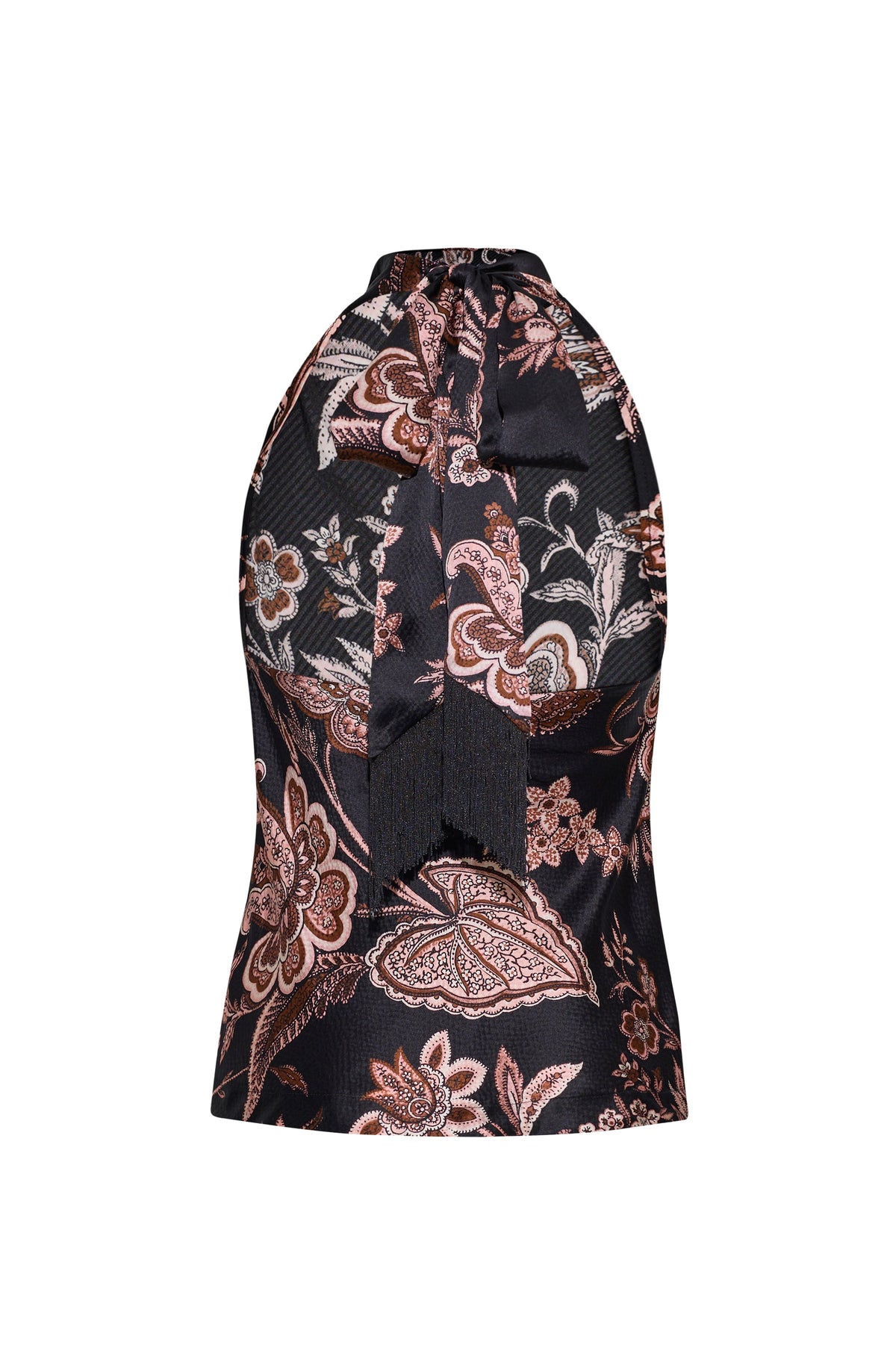 Fara Top in Linden Bloom Black